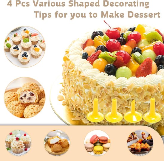 Cookie Press Set - With 20 Molding Plates & 4 Nozzles - For Making Cookies in Different Shapes V1188-ZXY-131-268