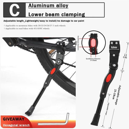 Bicycle stand - Adjustable bicycle stand - Anti-wear stand Bicycle stand 20-27.5 inch wheels V1188-ZXY-131-290