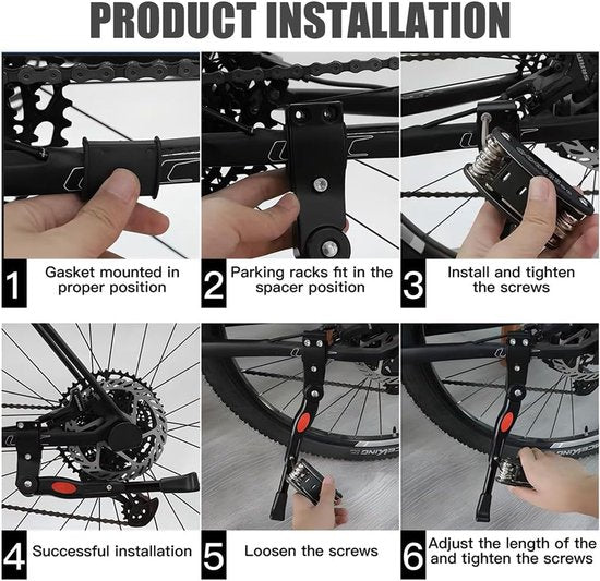 Bicycle stand - Adjustable bicycle stand - Anti-wear stand Bicycle stand 20-27.5 inch wheels V1188-ZXY-131-290