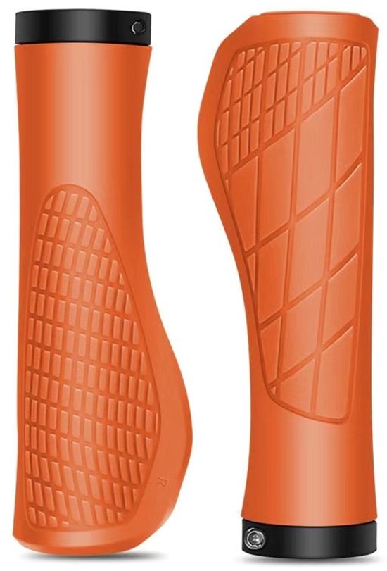 Bicycle grips - Mountain bike grips - 1 pair, including installation tools - Ergonomic bicycle grips | Orange V1188-ZXY-131-294
