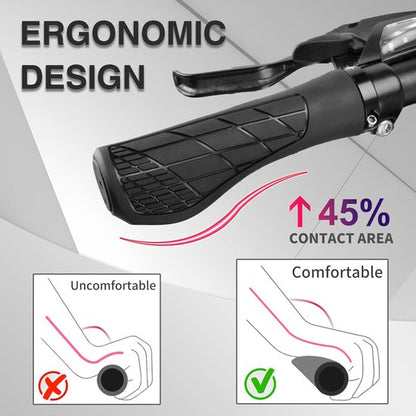 Bicycle grips - Mountain bike grips - 1 pair, including installation tools - Ergonomic bicycle grips | Green V1188-ZXY-131-296