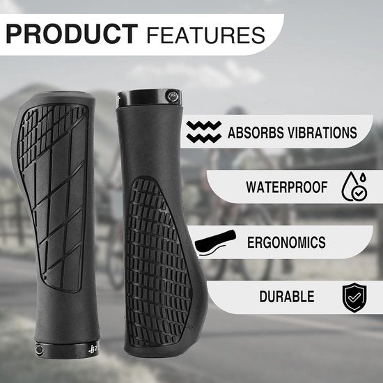 Bicycle grips - Mountain bike grips - 1 pair, including installation tools - Ergonomic bicycle grips | Green V1188-ZXY-131-296