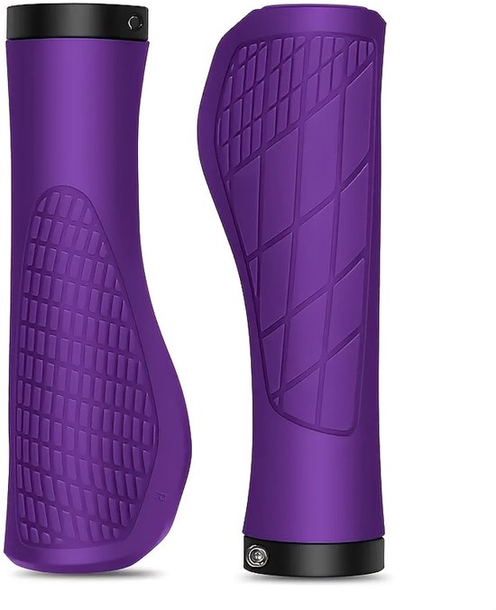 Bicycle grips - Mountain bike grips - 1 pair, including installation tools - Ergonomic bicycle grips | Purple V1188-ZXY-131-297
