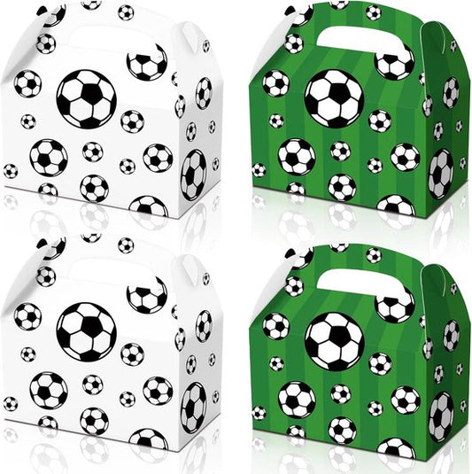 Football Treat Boxes - 24 Pieces - Party Supplies - Football Baby Shower Gift Goody Snack Candy Boxes | for V1188-ZXY-131-302