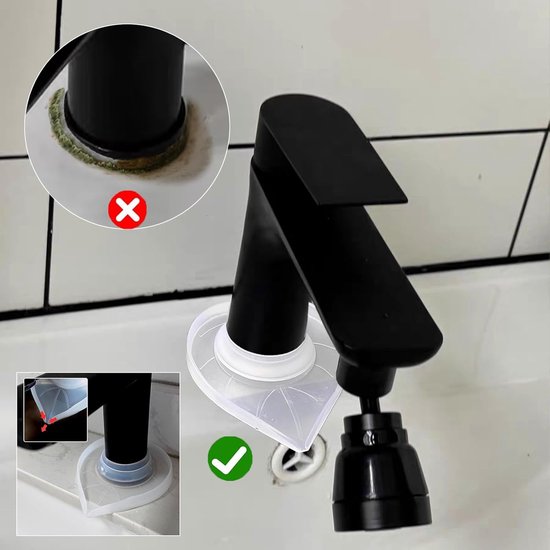 Tap mats - 2 pieces - Kitchen taps and sinks - Waterproof tap covers - Splash guard, limescale protector, V1188-ZXY-131-306