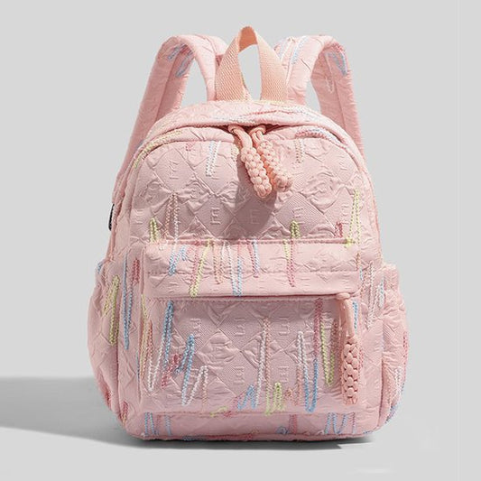 Backpack - Stylish and practical lightweight backpack - With two zippered compartments and adjustable V1188-ZXY-131-311