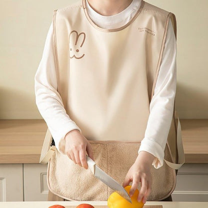 Kitchen Apron - Breathable Cooking Apron - Vest Style - With Towel - Suitable for Cooking, Baking, Gardening, V1188-ZXY-131-313