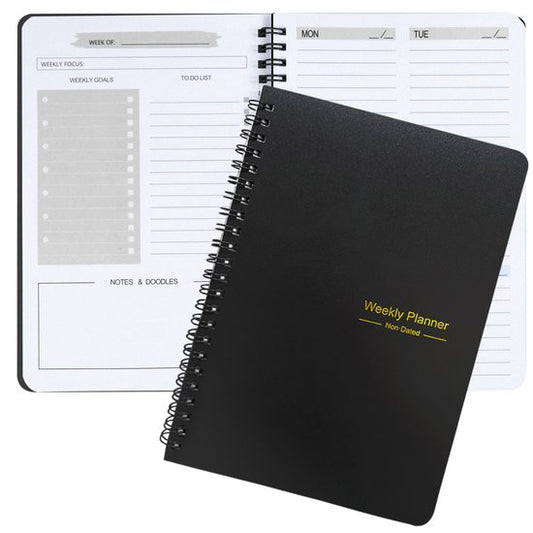 Weekly planner - Notebook for weekly to-do list - With goals and habit tracker - A5 format - Spiral binding - V1188-ZXY-131-321