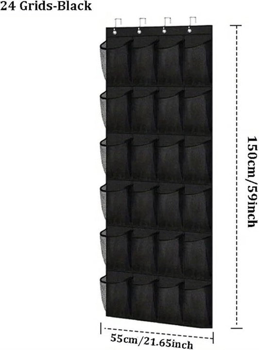 Shoe rack with 24 compartments - Made of sturdy and durable Oxford cloth - Can be hung on a door - Suitable V1188-ZXY-131-328