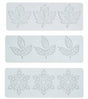 Baking Molds (3-Piece Set) - Silicone Baking Molds - Maple Leaf, Clover, and Snowflake Patterns - Suitable V1188-ZXY-131-336