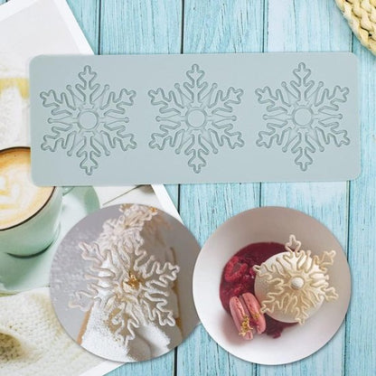 Baking Molds (3-Piece Set) - Silicone Baking Molds - Maple Leaf, Clover, and Snowflake Patterns - Suitable V1188-ZXY-131-336