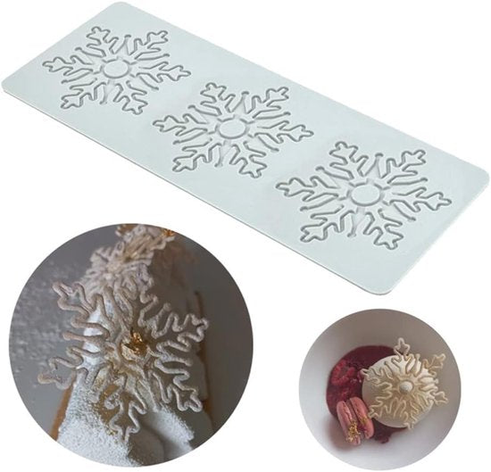 Baking Molds (3-Piece Set) - Silicone Baking Molds - Maple Leaf, Clover, and Snowflake Patterns - Suitable V1188-ZXY-131-336