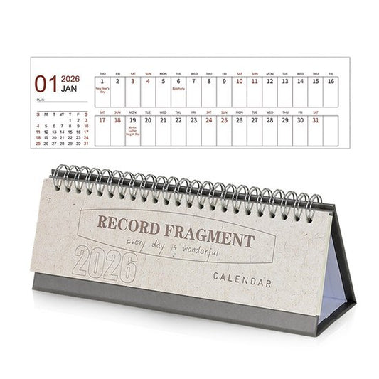 Calendar 2026 - Minimalist English Desk Calendar - Office Calendar - Desk Decoration - Style A V1188-ZXY-131-346