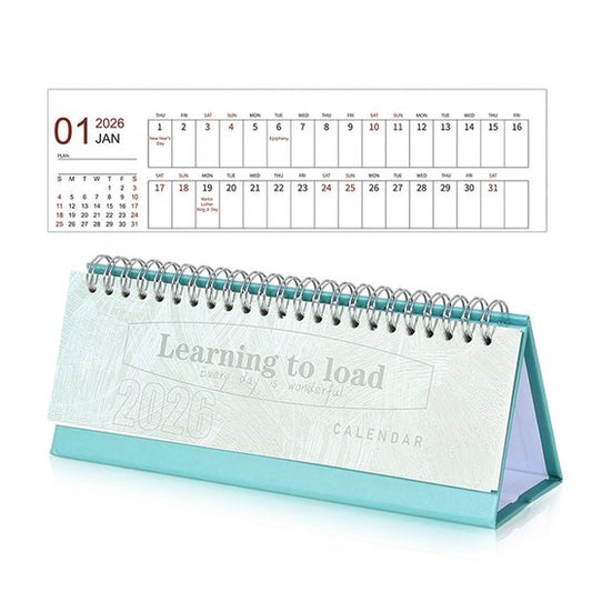 Calendar 2026 - Minimalist English Desk Calendar - Office Calendar - Desk Decoration - Style C V1188-ZXY-131-348