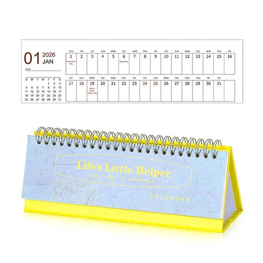 Calendar 2026 - Minimalist English Desk Calendar - Office Calendar - Desk Decor - Style D V1188-ZXY-131-349