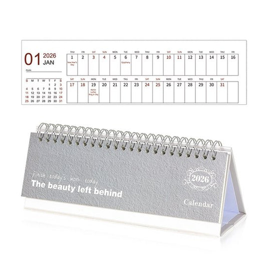 Calendar 2026 - Minimalist English Desk Calendar - Office Calendar - Desk Decoration - Style E V1188-ZXY-131-350