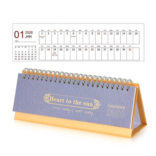 Calendar 2026 - Minimalist English Desk Calendar - Office Calendar - Desk Decor - Style F V1188-ZXY-131-351