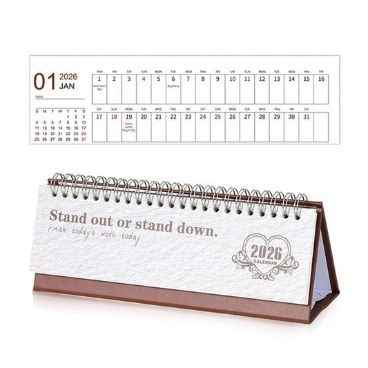 Calendar 2026 - Minimalist English Desk Calendar - Office Calendar - Desk Decoration - Style H V1188-ZXY-131-353