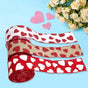 Valentine's Day Ribbons - 3 Rolls - Handmade Ribbons - Heart Pattern - Natural Texture - Suitable for V1188-ZXY-131-359