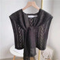 Knitted Openwork Shoulder Dress - Lightweight Cardigan & Scarf in One - Solid Color Goes With Everything - V1188-ZXY-131-374
