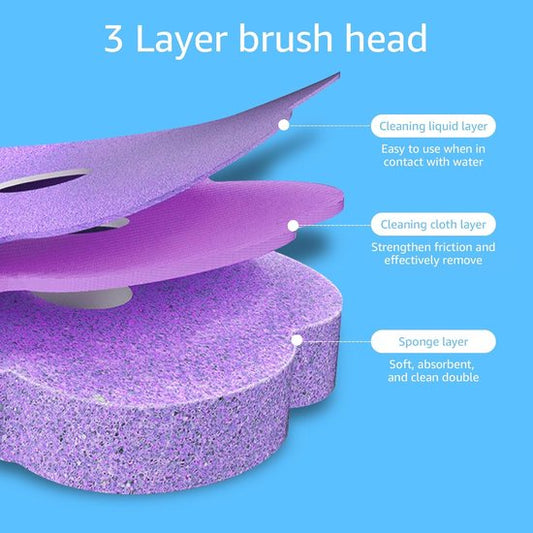 36 Piece Toilet Brush Replacement Heads - With Cleaning Solution & Fragrance - 360 degrees Deep Cleaning - V1188-ZXY-131-399