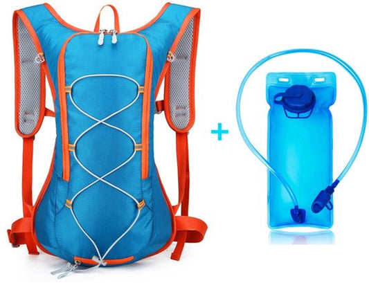 Backpack with 2L Water Bag - Running Vest - Adjustable Lightweight Cycling Backpack - Suitable for Hiking and V1188-ZXY-131-401