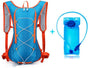 Backpack with 2L Water Bag - Running Vest - Adjustable Lightweight Cycling Backpack - Suitable for Hiking and V1188-ZXY-131-401