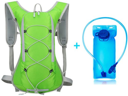 Backpack with 2L Water Bag - Running Vest - Adjustable Lightweight Cycling Backpack - Suitable for Walking V1188-ZXY-131-404