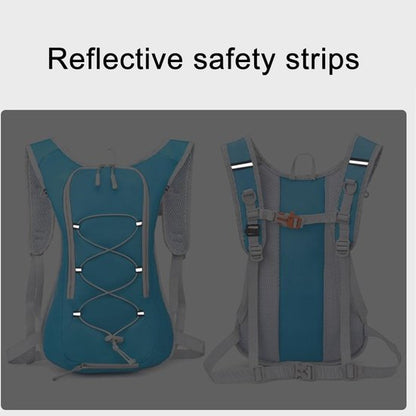 Backpack with 2L Water Bag - Running Vest - Adjustable Lightweight Cycling Backpack - Suitable for Walking V1188-ZXY-131-404