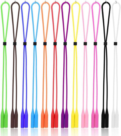 Adjustable Glasses Straps Glasses Holders 12 Pieces - Silicone Sunglasses Frame Straps - Glasses Holders V1188-ZXY-131-413