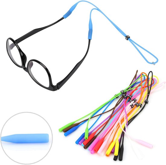 Adjustable Glasses Straps Glasses Holders 12 Pieces - Silicone Sunglasses Frame Straps - Glasses Holders V1188-ZXY-131-413