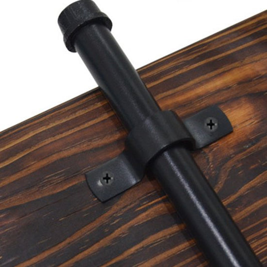 Black U-Clamp - Metal Pipe Clamp - Double Hole Pipe Clamp DIY - U-Shaped Bracket (6 Pcs) (1/2 Inch) V1188-ZXY-131-418