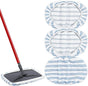 Mop Pads - 3-pack mop refills - 15 x 8 inch flat dust mop head pads V1188-ZXY-131-431
