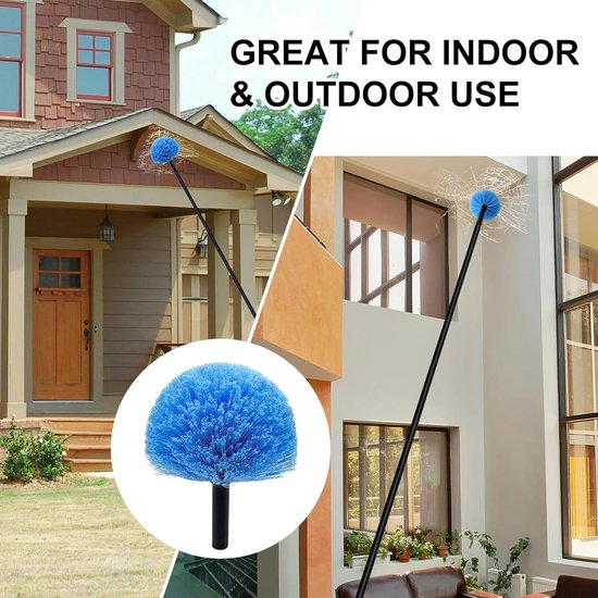 Dust brush head - 8" diameter blue screw head for spider web vacuum cleaners V1188-ZXY-131-432