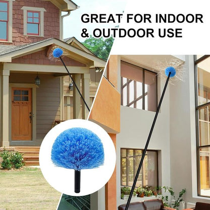 Dust brush head - 8" diameter blue screw head for spider web vacuum cleaners V1188-ZXY-131-432