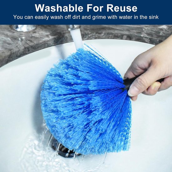 Dust brush head - 8" diameter blue screw head for spider web vacuum cleaners V1188-ZXY-131-432
