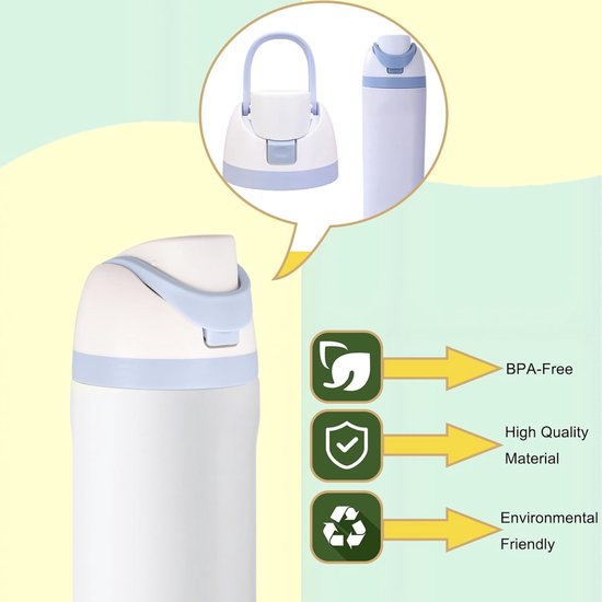 Replacement Lids - One-Push, Non-Leaking Water Bottle Lids V1188-ZXY-131-433
