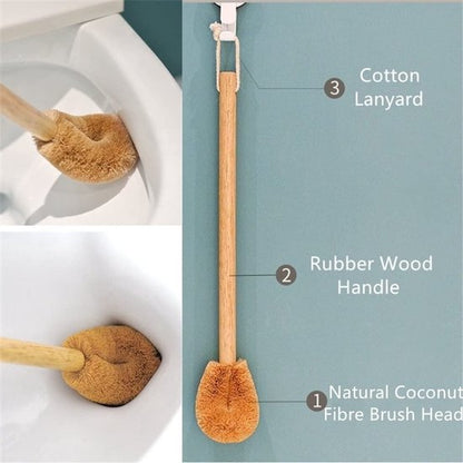Toilet brush with wooden handle - Toilet brush (2 pieces) V1188-ZXY-131-434