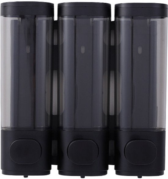 3 Wall-Mounted Soap Dispensers, No Drilling Required - Drip-Proof, Suitable for Gel, Shampoo, and Lotion - V1188-ZXY-131-437
