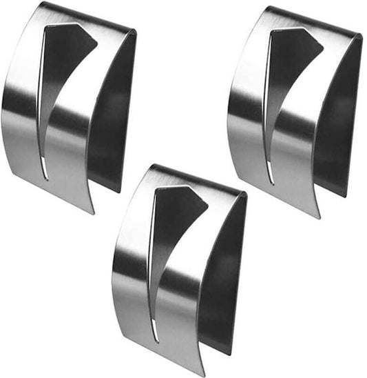 Self-adhesive towel holder - Stainless steel dishcloth holder - Metal wall-mounted dishcloth holder - Silver V1188-ZXY-131-441