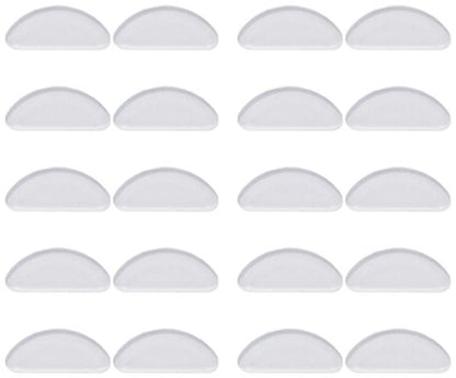 Nose pads for glasses 20 pairs - transparent 15x7x1mm V1188-ZXY-131-443