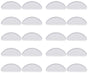 Nose pads for glasses 20 pairs - transparent 15x7x1mm V1188-ZXY-131-443