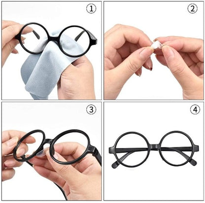 Nose pads for glasses 20 pairs - transparent 15x7x1mm V1188-ZXY-131-443