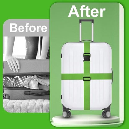 Luggage straps 4-pack - durable and colorful (green, blue, pink, orange) V1188-ZXY-131-448