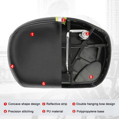 Bicycle saddle - Comfortable wide bicycle saddle - With memory foam pad - Comfort V1188-ZXY-131-449