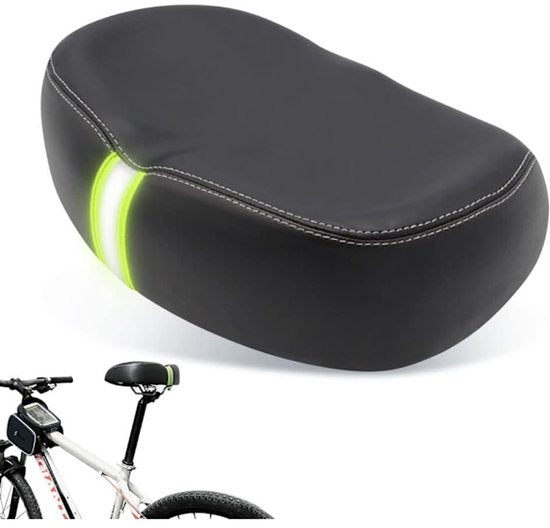 Bicycle saddle - Comfortable wide bicycle saddle - With memory foam pad - Comfort V1188-ZXY-131-449