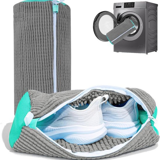 Shoe Wash Bags - 2-Pack - Reusable Shoe Cleaning Bags - Gray V1188-ZXY-131-451