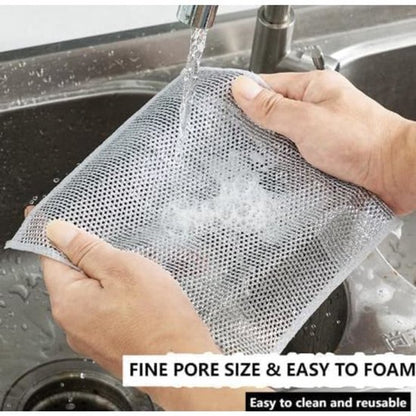 Dishcloths - Pack of 10 Multifunctional Steel Dishcloths - Scratch-resistant - Multifunctional - Powerful V1188-ZXY-131-460
