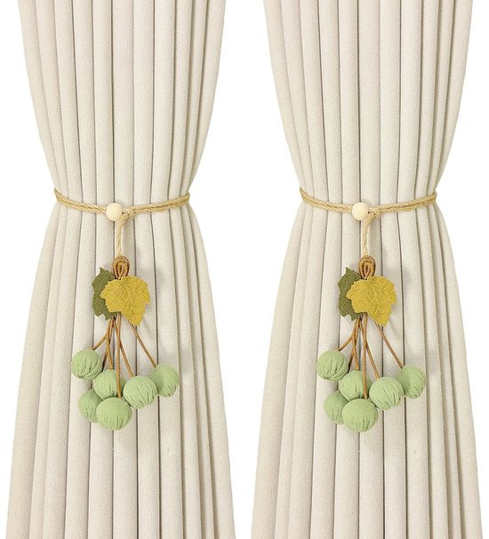 Curtain Ties - Hanging Ball Ties - Ball Tie Cords - Simple Hooks - Creative Curtain Buckle Decorations - V1188-ZXY-131-466