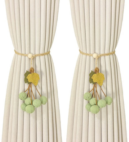 Curtain Ties - Hanging Ball Ties - Ball Tie Cords - Simple Hooks - Creative Curtain Buckle Decorations - V1188-ZXY-131-466